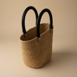 Double Weave Bolga Basket Handbag